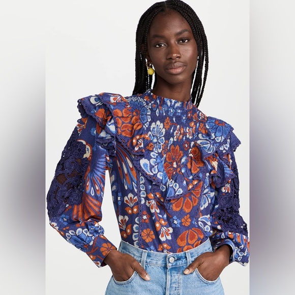 FARM Rio Tops - Brand New FARM Rio Pineapple Flowers blouse from shopbop
